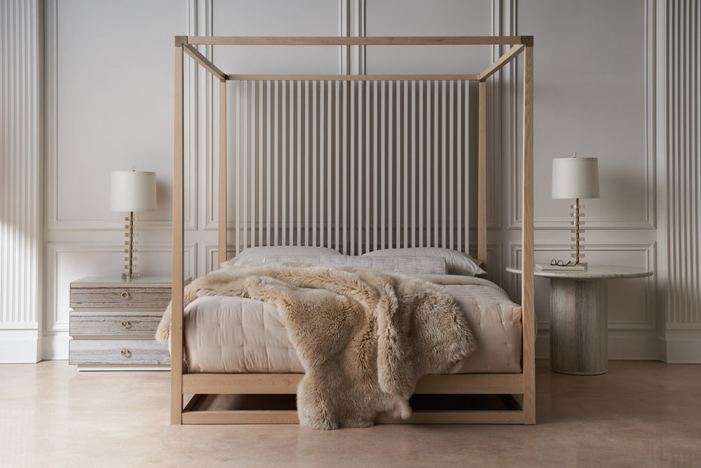 Caracole - Classic Pinstripe Light Bed King Bed - CLA-022-122