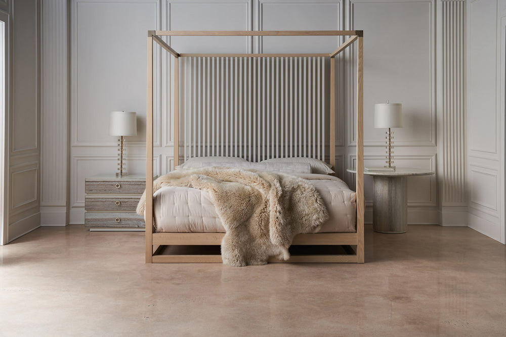Caracole - Classic Pinstripe Light Bed King Bed - CLA-022-122