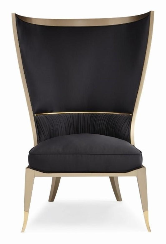 Caracole - Classic Pop Your Collar Wingback Chair - UPH-418-033-A veiw 1