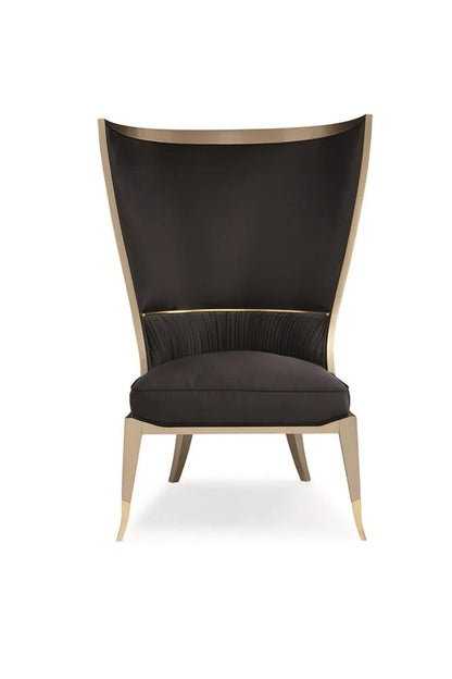 Caracole - Classic Pop Your Collar Wingback Chair - UPH-418-033-A