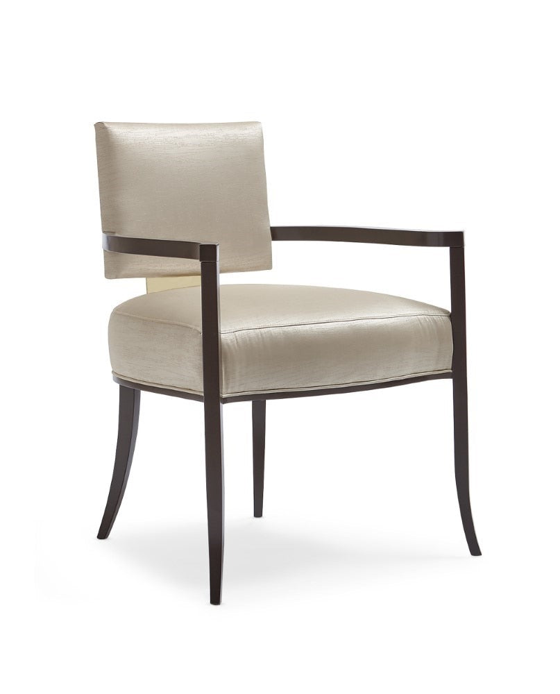 Caracole - Classic Reserved Seating Arm - Dining Chair with Gold Metal Accents - CLA-016-275 veiw 1