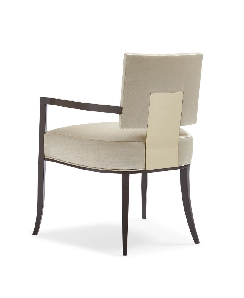 Caracole - Classic Reserved Seating Arm - Dining Chair with Gold Metal Accents - CLA-016-275 veiw 4