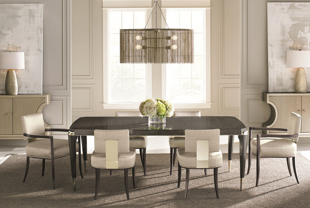 Caracole - Classic Reserved Seating Side - Dining Chair with Gold Metal Accents - CLA-016-285