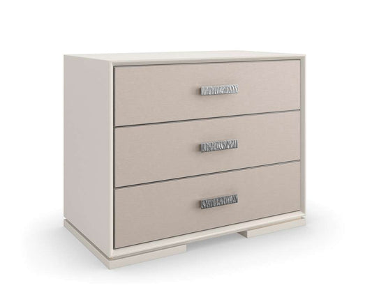 Caracole - Classic Silver Lining Nightstand - CLA-423-066 veiw 1