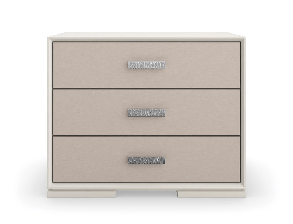 Caracole - Classic Silver Lining Nightstand - CLA-423-066_CLOSEOUT