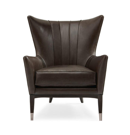 Caracole - Classic So Welt Done - Leather Wingback Chair - UPH-417-032-L veiw 2