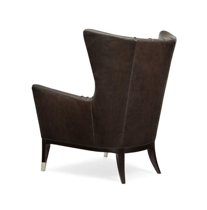 Caracole - Classic So Welt Done - Leather Wingback Chair - UPH-417-032-L veiw 4