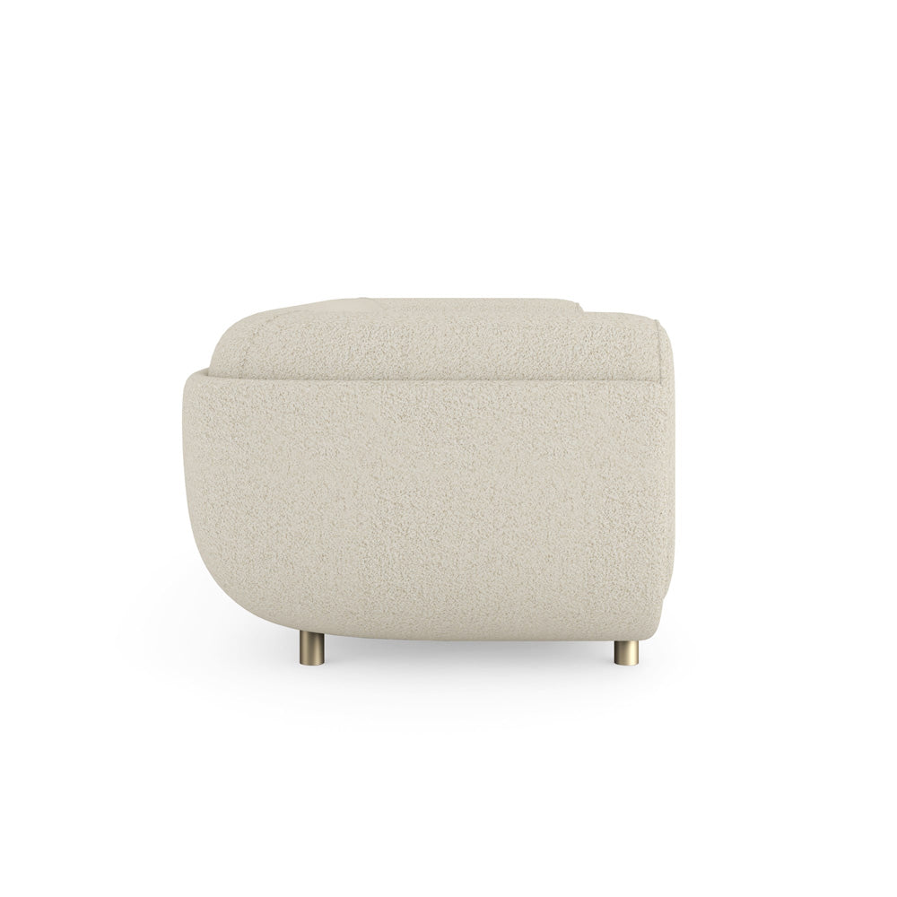 Caracole - Cocoon Sofa in Whisper of Gold - UPH-024-013-A