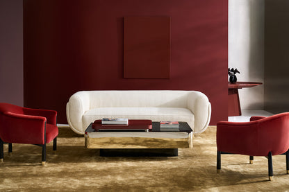 Caracole - Cocoon Sofa in Whisper of Gold - UPH-024-013-A