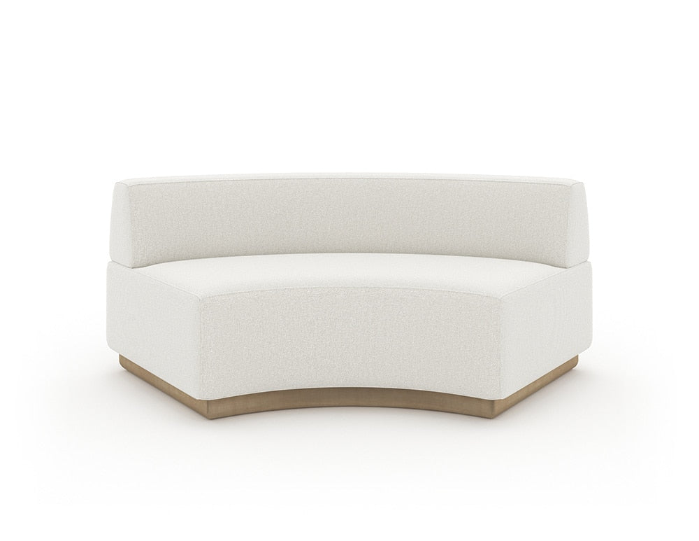 Caracole - Crescent Armless Wedge in Brushed Gold Paint - UPH-024-CR2-B veiw 1