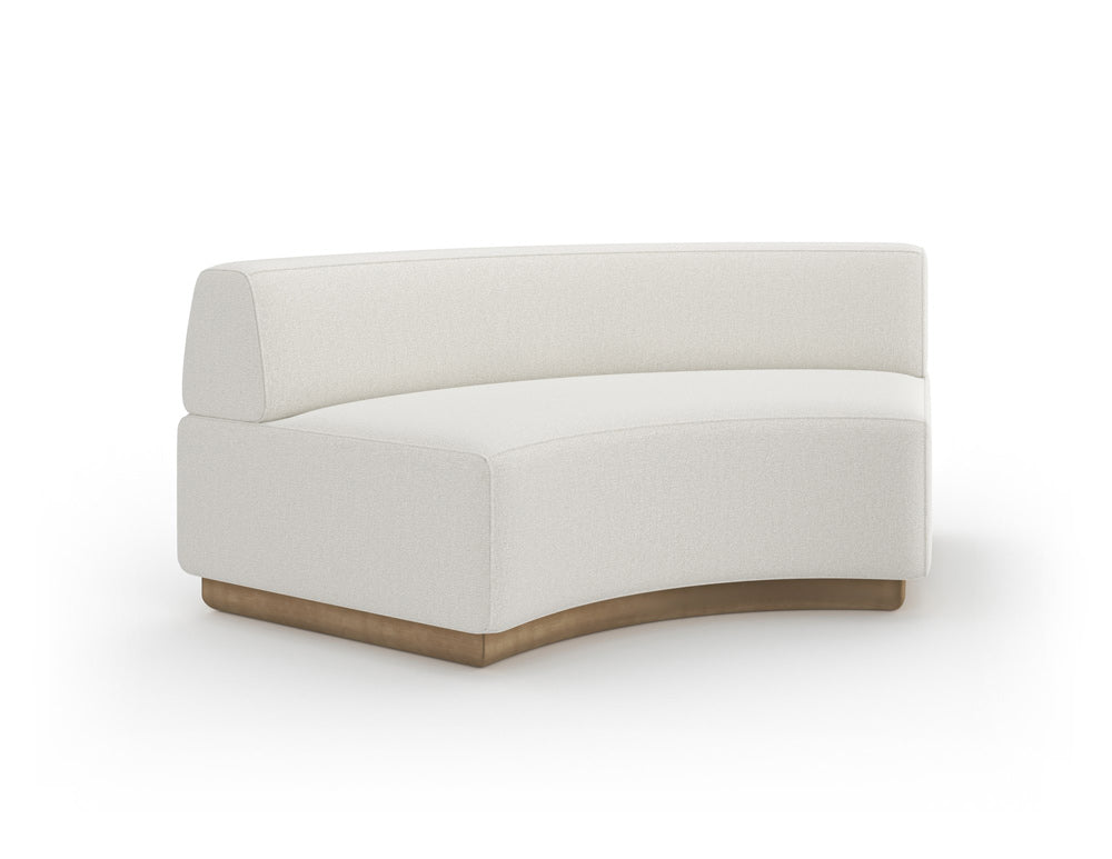 Caracole - Crescent Armless Wedge in Brushed Gold Paint - UPH-024-CR2-B_CLOSEOUT