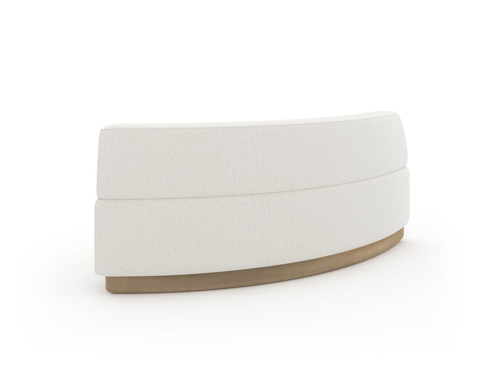 Caracole - Crescent Armless Wedge in Brushed Gold Paint - UPH-024-CR2-B_CLOSEOUT