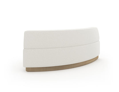 Caracole - Crescent Armless Wedge in Brushed Gold Paint - UPH-024-CR2-B_CLOSEOUT