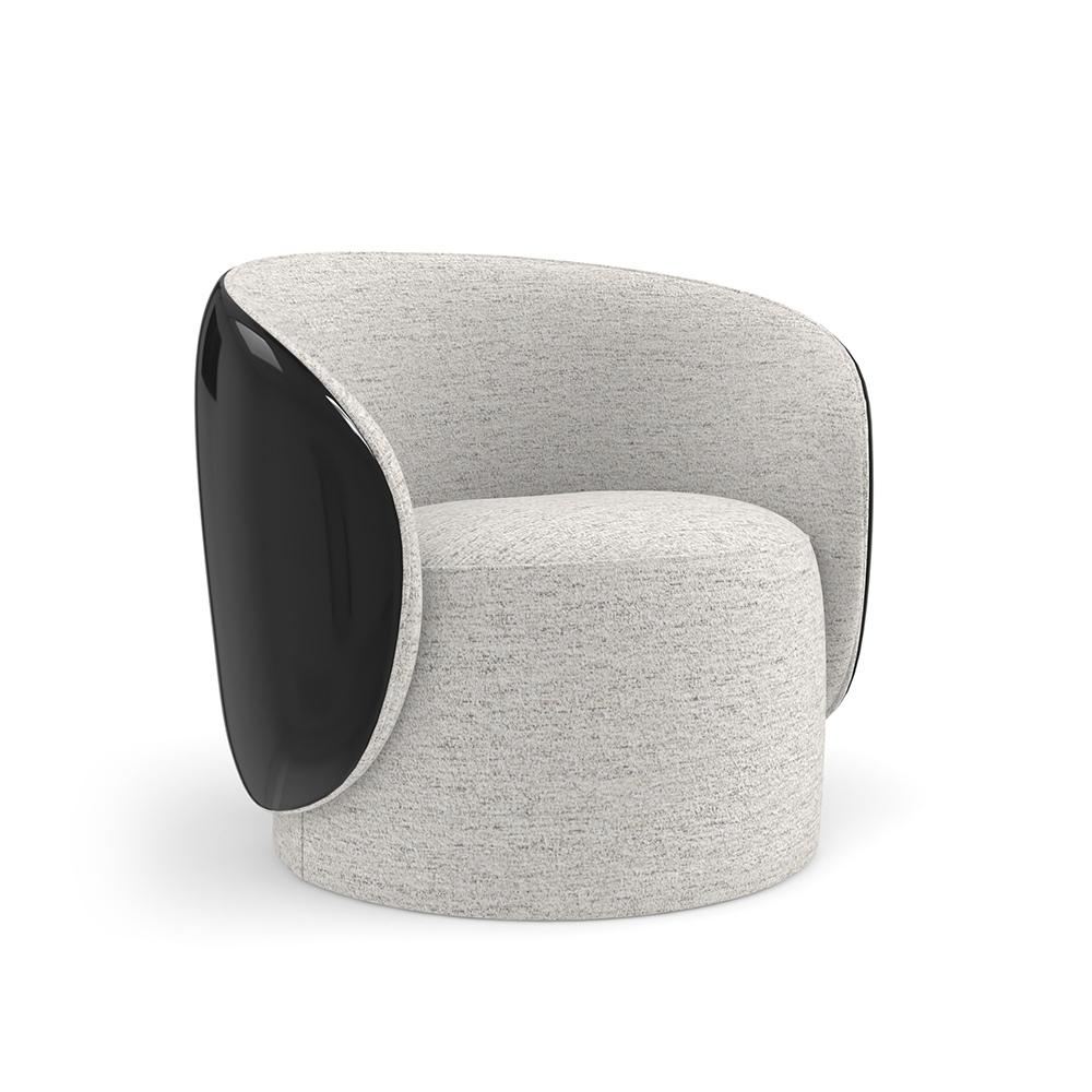 Caracole - Cuff Swivel Chair in Piano Black - UPH-024-135-A veiw 1