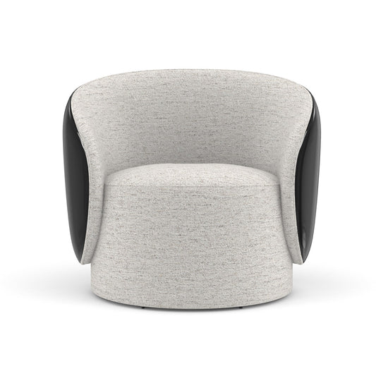 Caracole - Cuff Swivel Chair in Piano Black - UPH-024-135-A