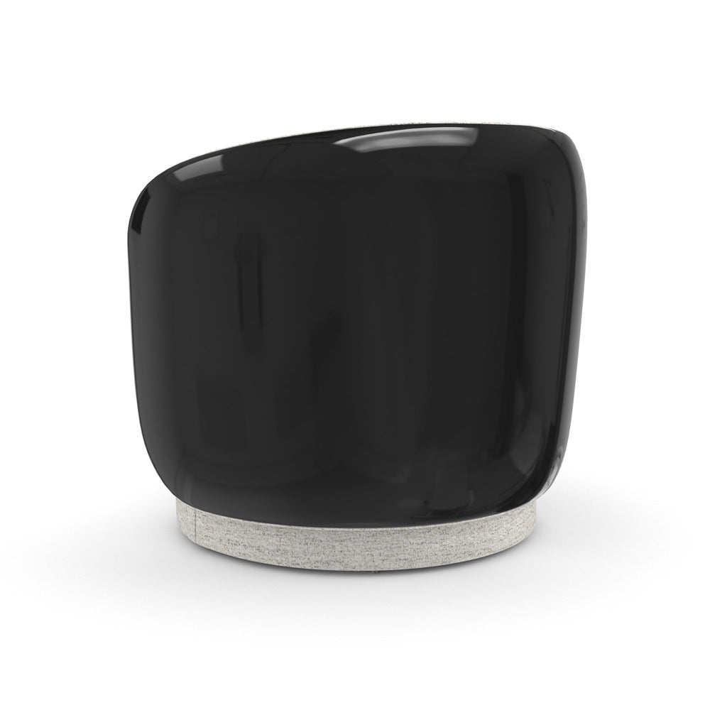 Caracole - Cuff Swivel Chair in Piano Black - UPH-024-135-A