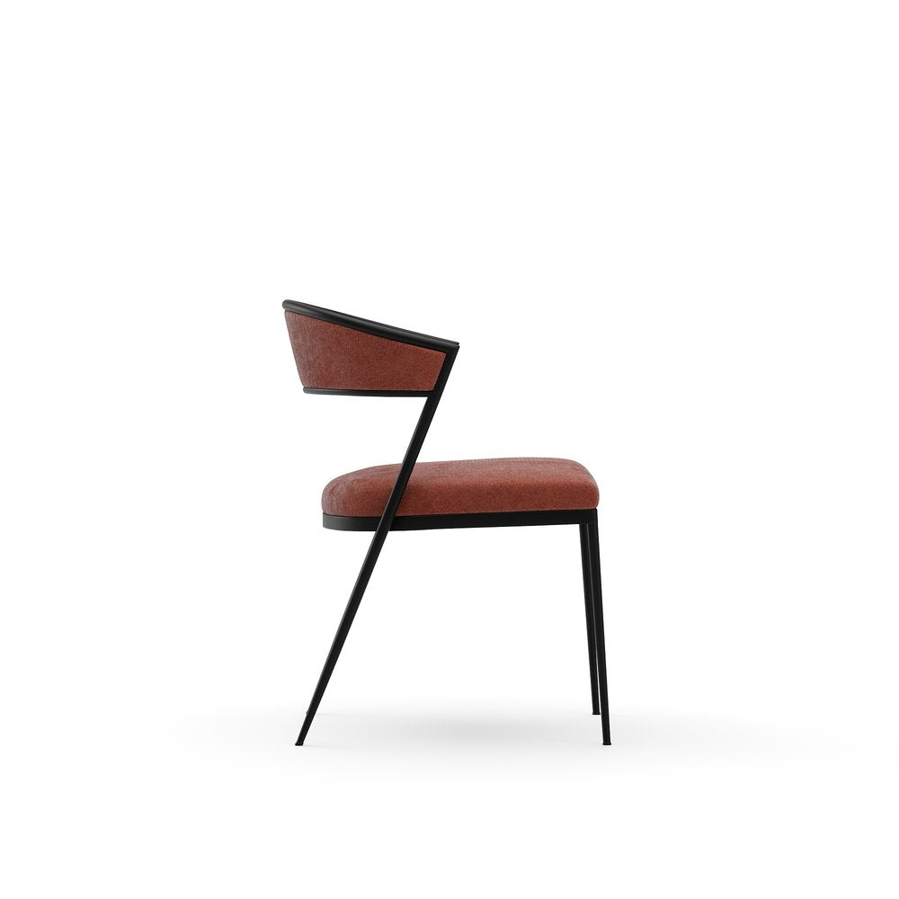 Caracole - Dario Chocolate Side Chair - Rouge - CLA-426-281 view 3