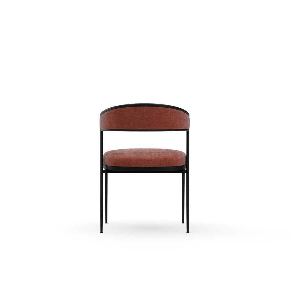 Caracole - Dario Chocolate Side Chair - Rouge - CLA-426-281 view 4