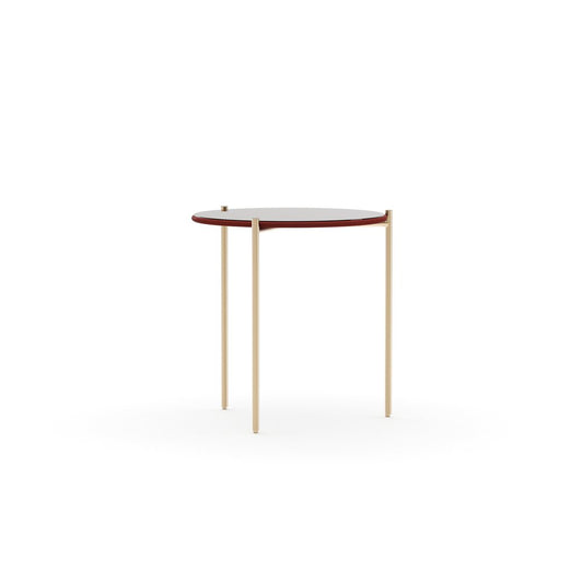 Caracole - Demli Rouge Glass Side Table - CLA-426-4122 view 1