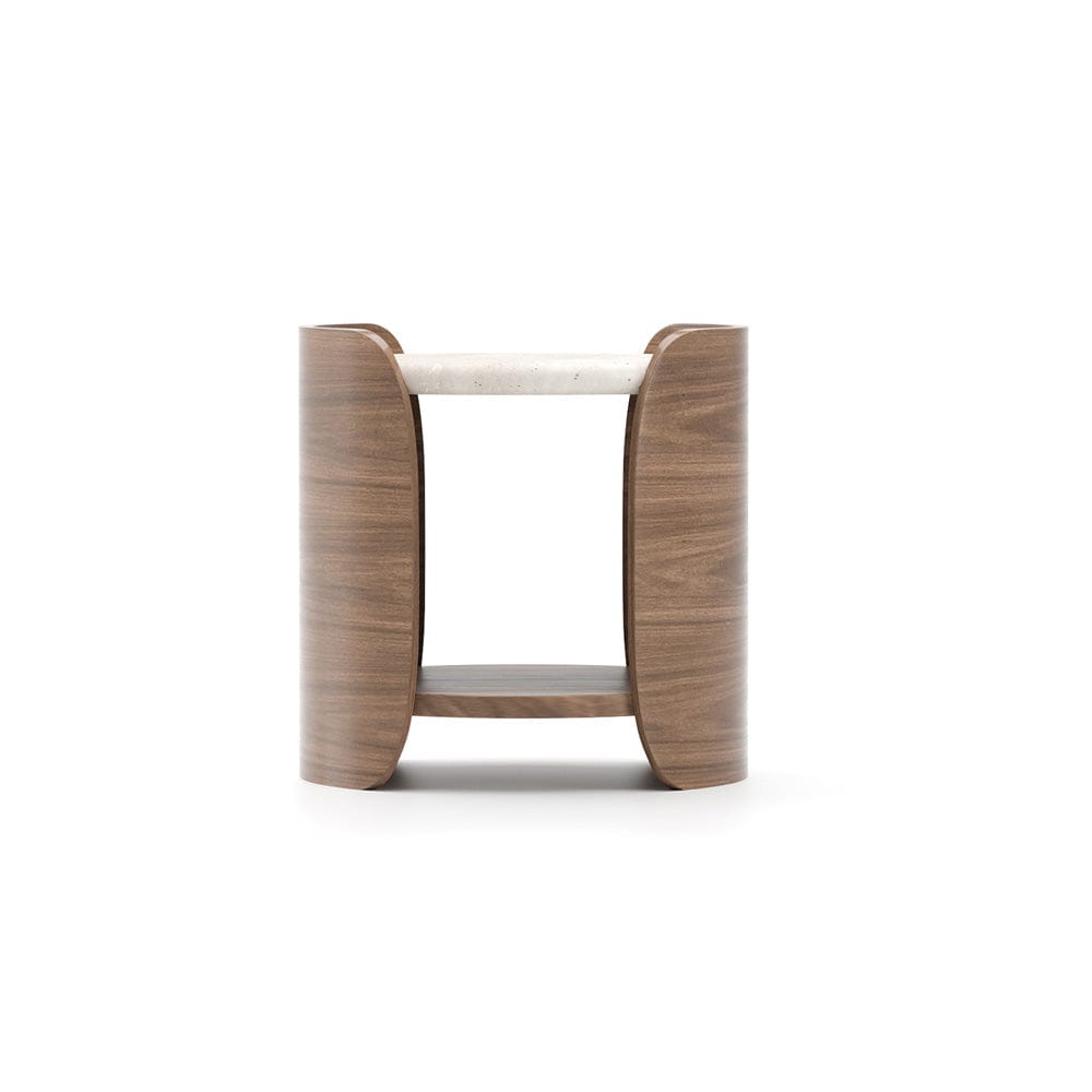 Caracole - Fleur Side Table W/ Wood Shelf - CLA-425V-4119 view 2