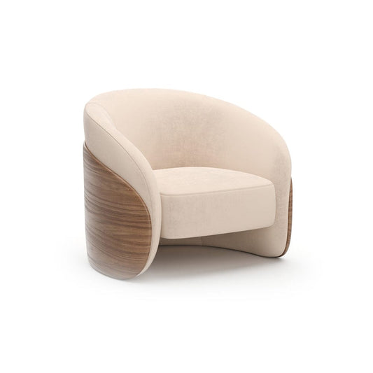 Caracole - Fleur Wood Back Lounge Chair - UPH-425V-134-A view 1