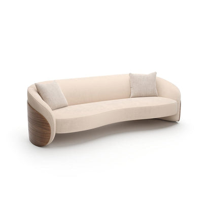 Caracole - Fleur Wood Back Sofa - UPH-425V-115-A view 1
