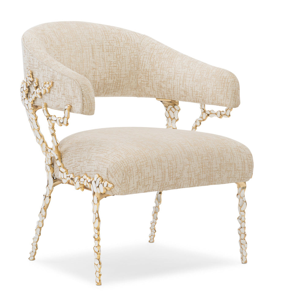 Caracole - Glimmer Of Hope Chair in White - UPH-419-231-A view 1