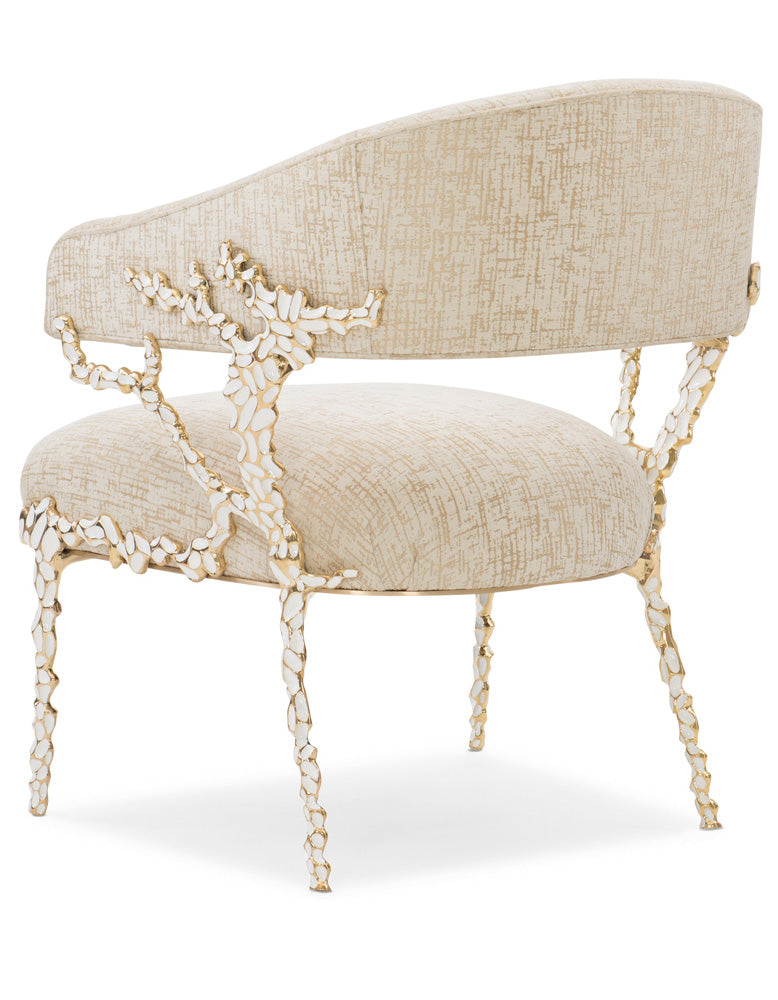 Caracole - Glimmer Of Hope Chair in White - UPH-419-231-A view 3