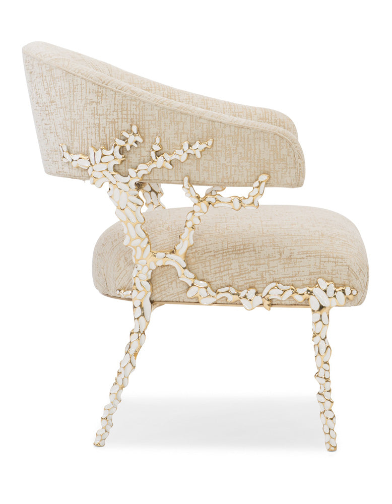 Caracole - Glimmer Of Hope Chair in White - UPH-419-231-A view 4
