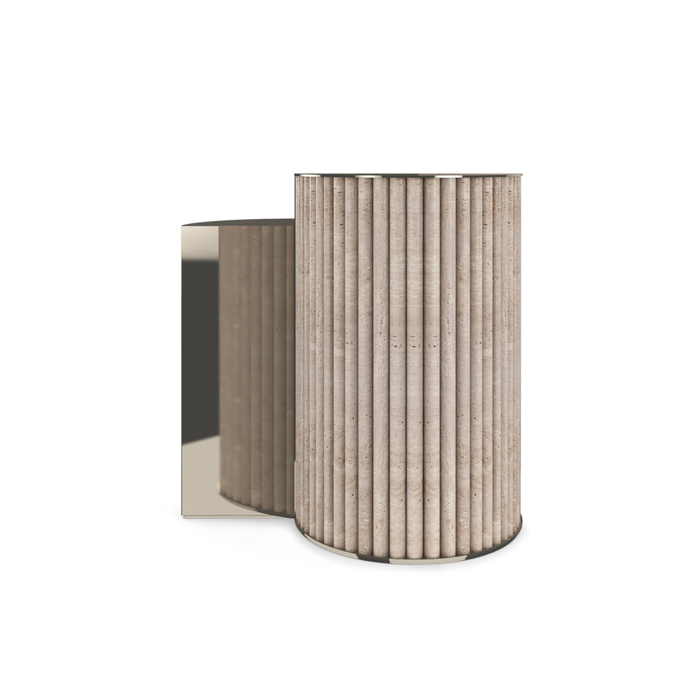 Caracole - Hewn Accent Table in Whisper of Gold - CLA-024-412