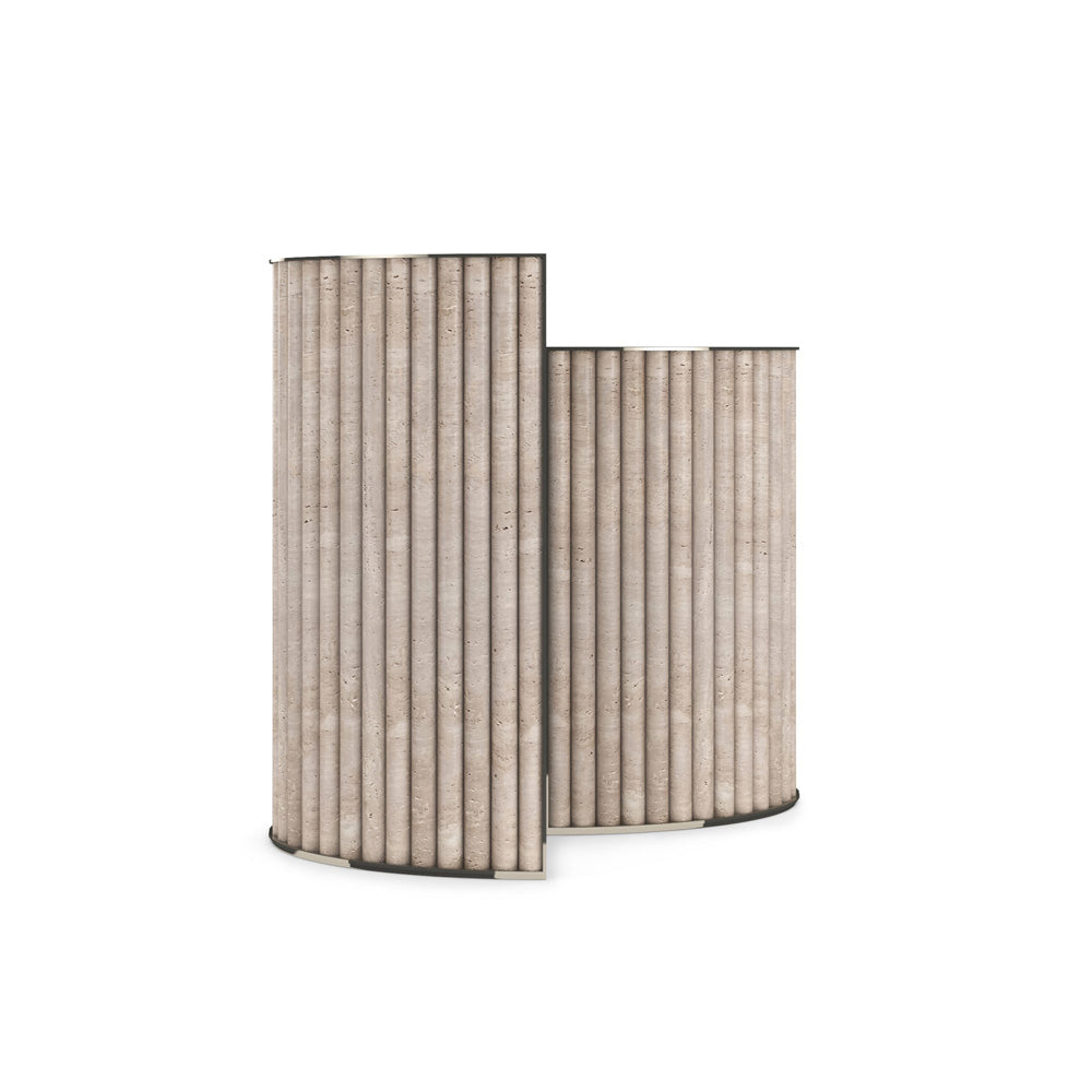 Caracole - Hewn Accent Table in Whisper of Gold - CLA-024-412