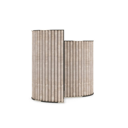 Caracole - Hewn Accent Table in Whisper of Gold - CLA-024-412