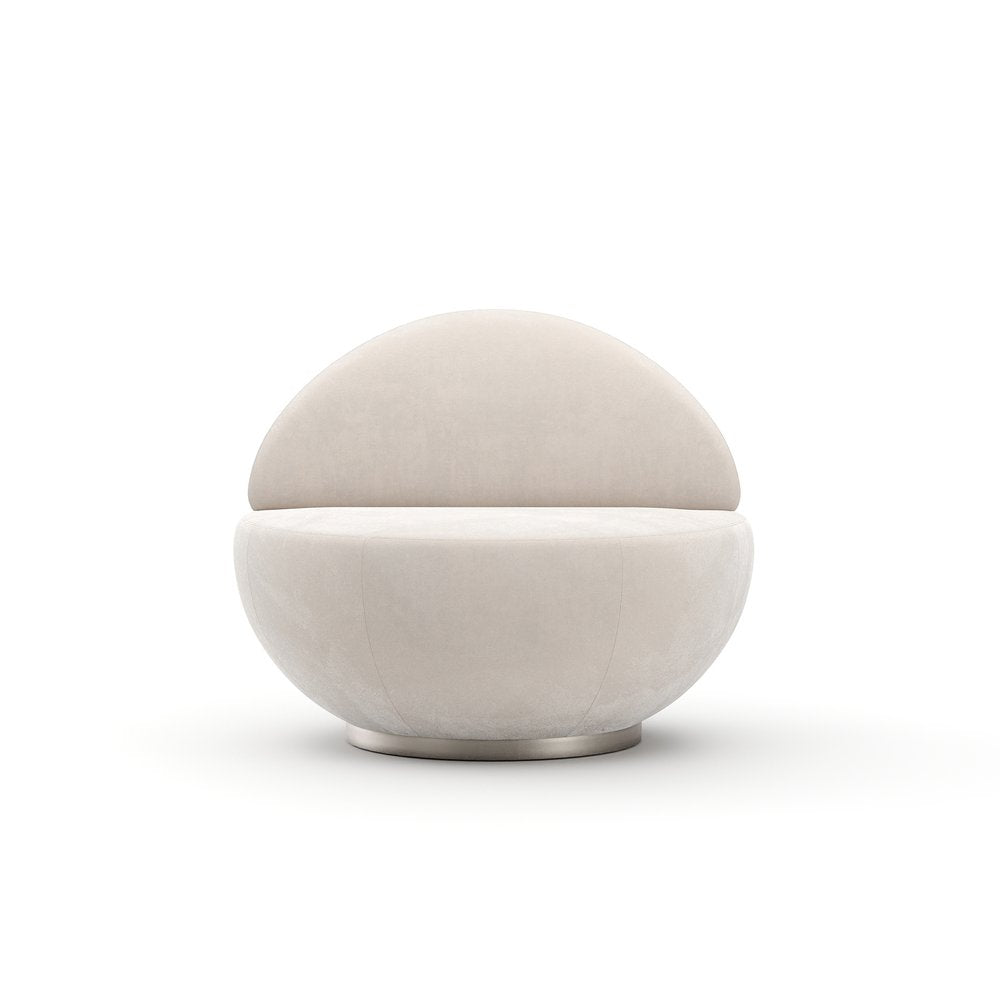 Caracole - Jagger Swivel Chair - Ivory - UPH-426-031-A view 2