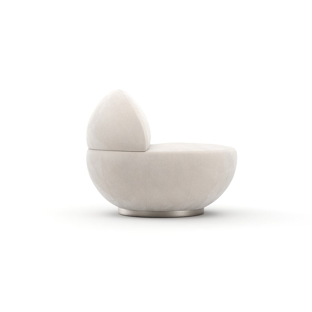 Caracole - Jagger Swivel Chair - Ivory - UPH-426-031-A view 3