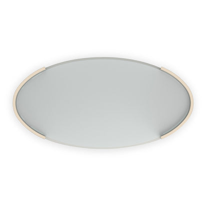 Caracole - Love Oval Cocktail Table in Matte Pearl - CLA-024-405