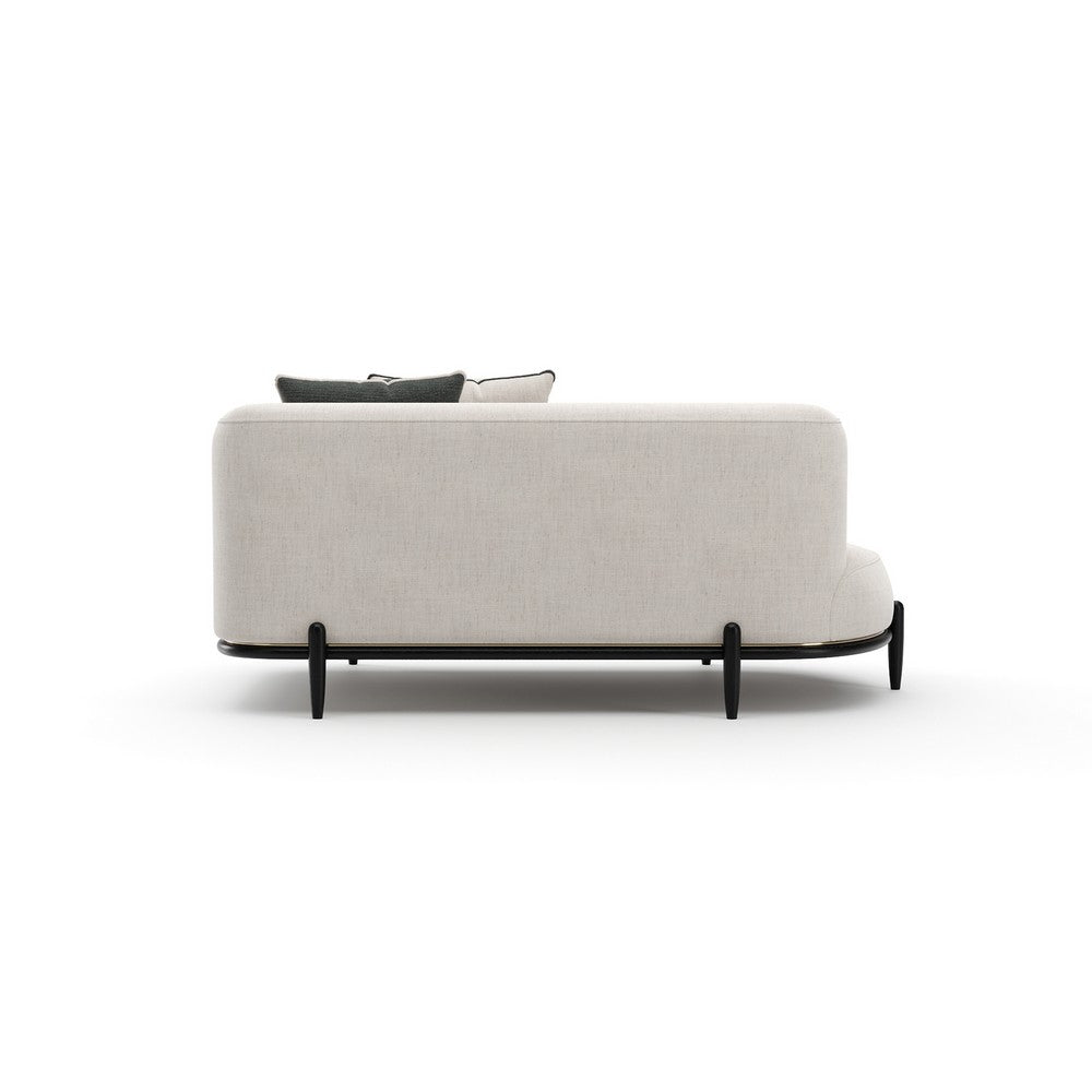 Caracole - Madera Armless Laf Bumper - Oatmeal - UPH-025-ALH3-A view 4