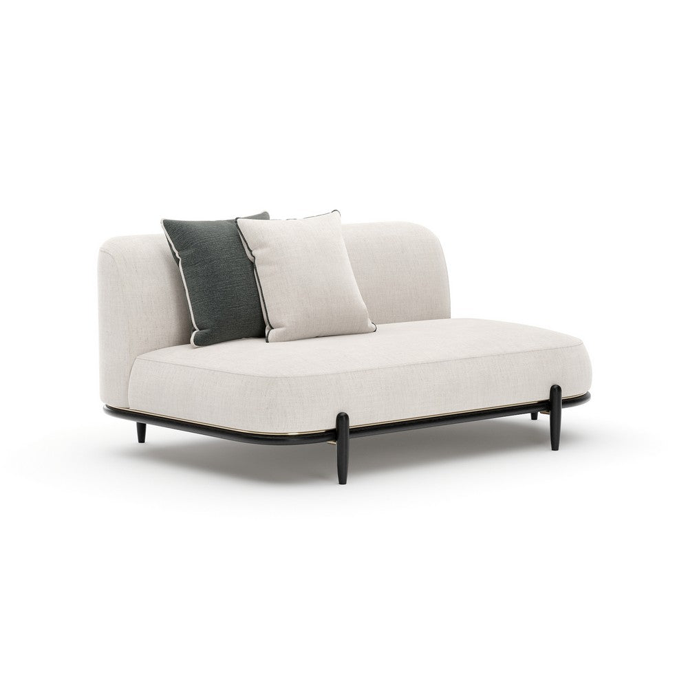 Caracole - Madera Armless Raf Bumper - Oatmeal - UPH-025-ARH3-A view 1