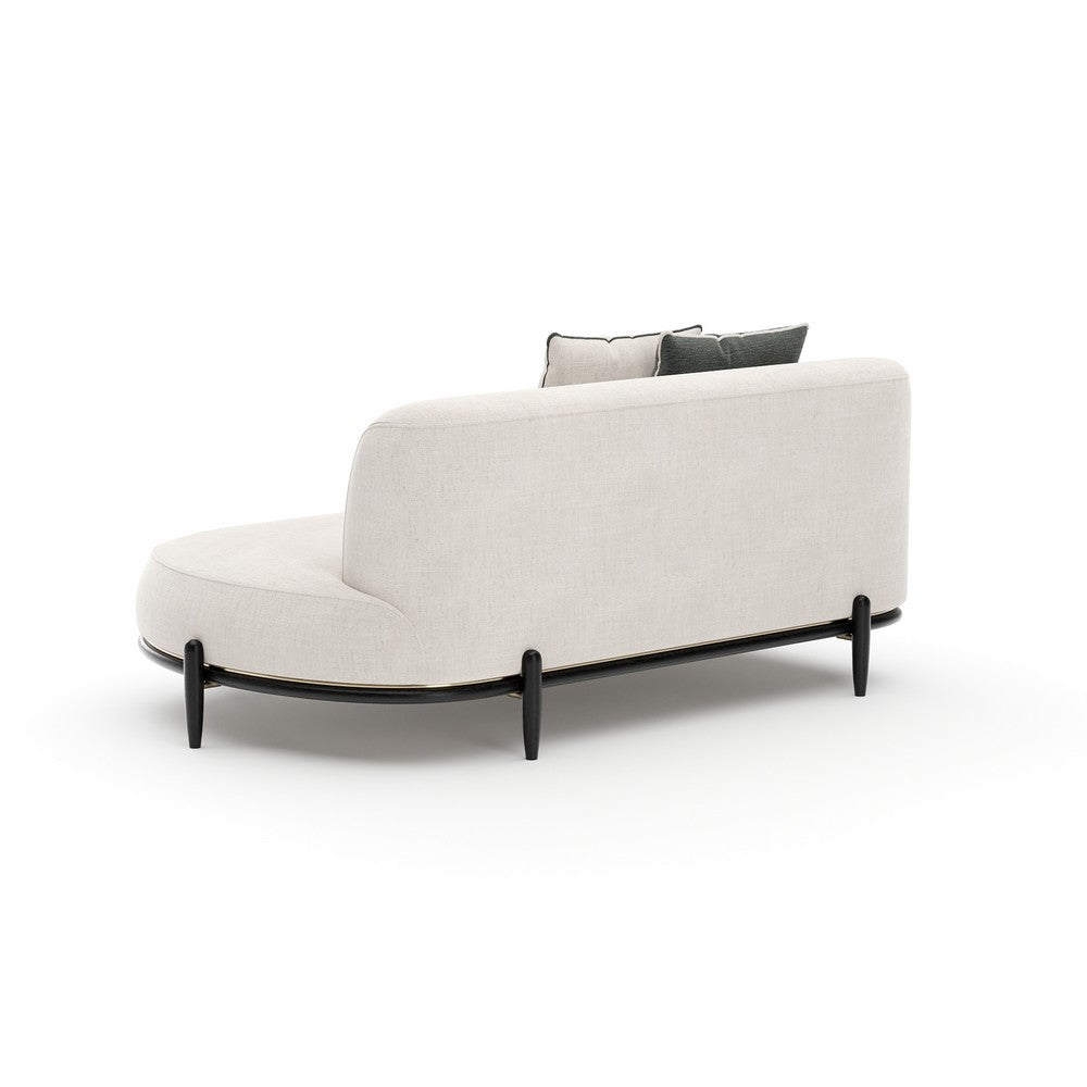 Caracole - Madera Armless Raf Bumper - Oatmeal - UPH-025-ARH3-A view 4