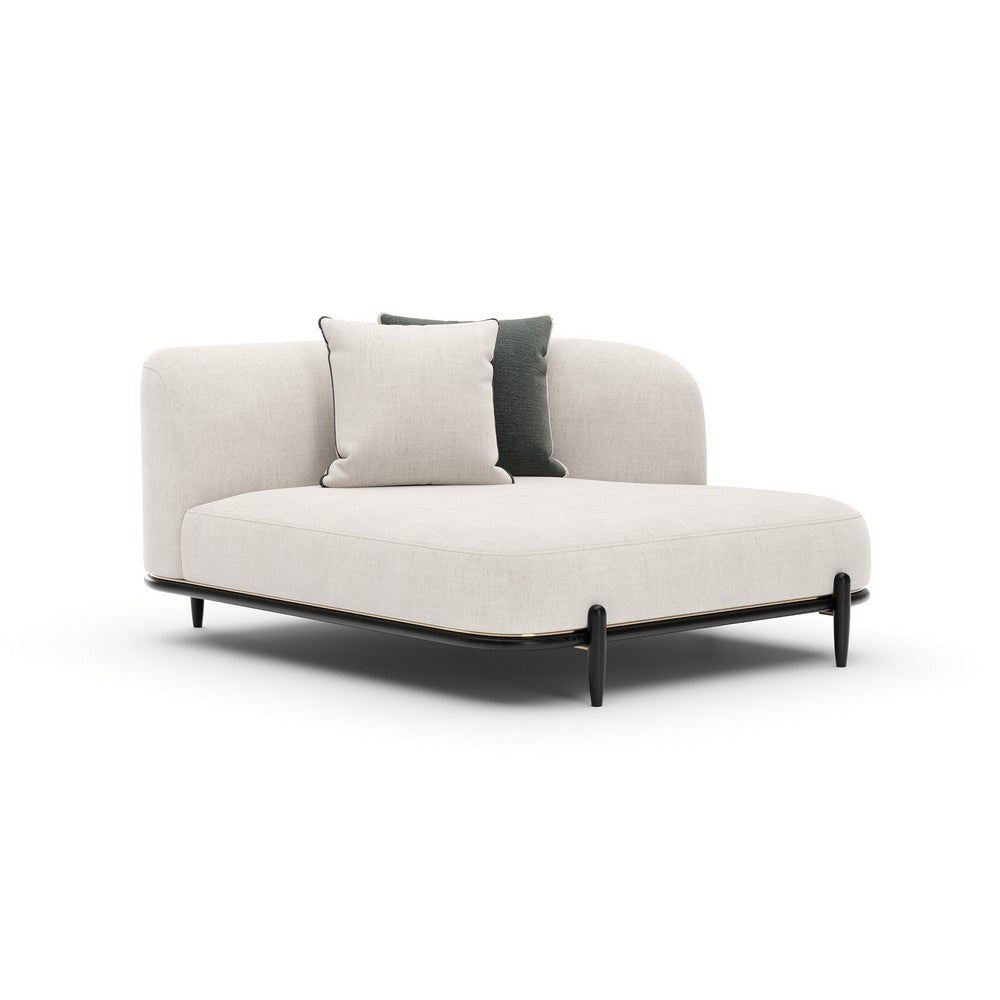 Caracole - Madera Raf Chaise - Oatmeal - UPH-025-RH3-A view 1