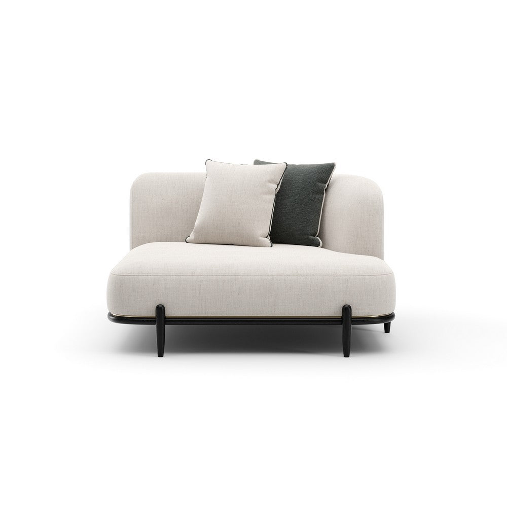 Caracole - Madera Raf Chaise - Oatmeal - UPH-025-RH3-A view 2