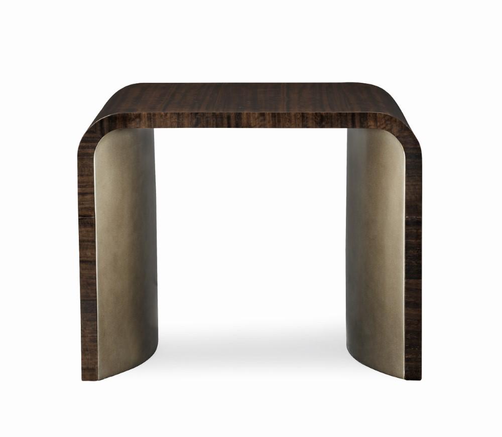 Caracole - Modern Streamline End Table with Pedestal Interiors - M021-417-414 veiw 2