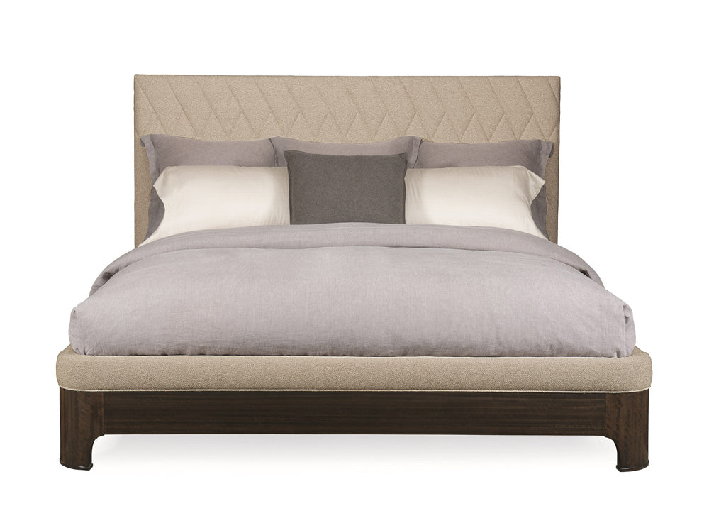 Caracole - Modern Streamline Upholstered Queen Bed - M023-417-101