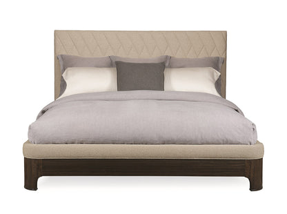 Caracole - Modern Streamline Upholstered Queen Bed - M023-417-101