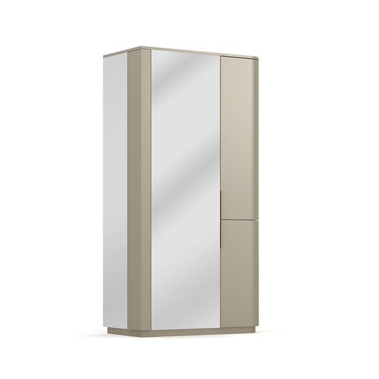 Caracole - Oblique Armoire in Soft Silver Paint Gloss - CLA-024-051 veiw 1
