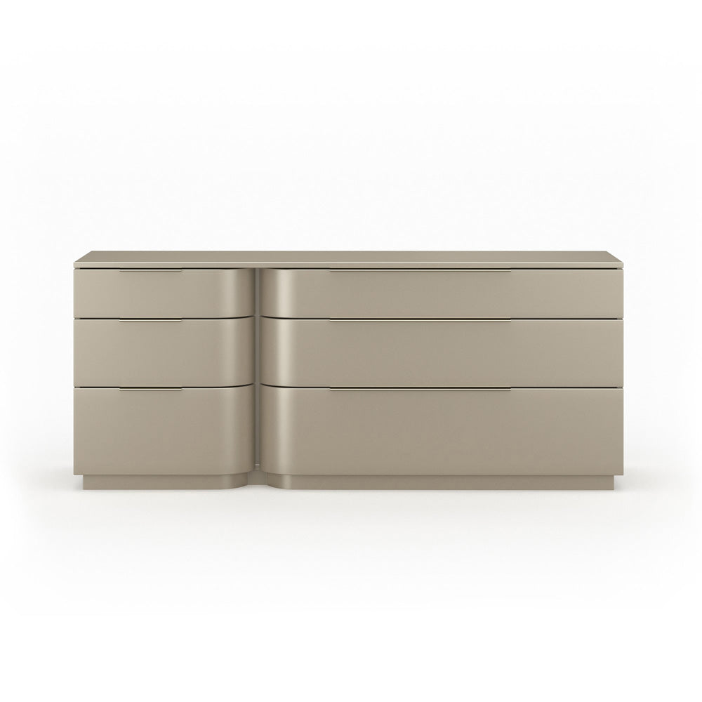 Caracole - Oblique Dresser in Soft Silver Paint Gloss - CLA-024-011