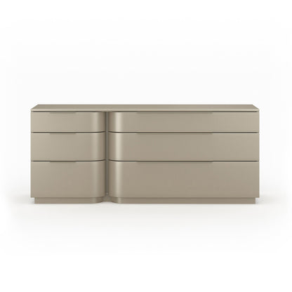 Caracole - Oblique Dresser in Soft Silver Paint Gloss - CLA-024-011