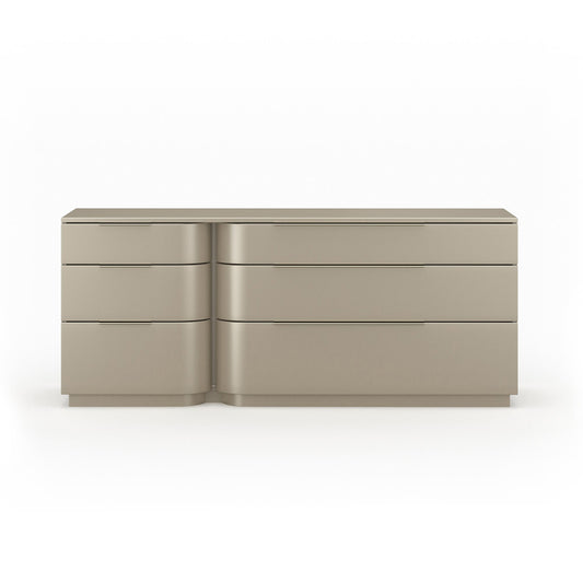 Caracole - Oblique Dresser in Soft Silver Paint Gloss - CLA-024-011
