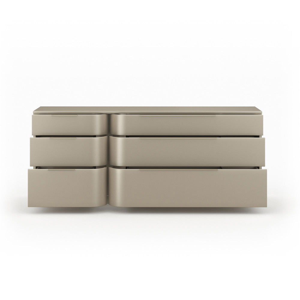Caracole - Oblique Dresser in Soft Silver Paint Gloss - CLA-024-011