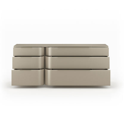 Caracole - Oblique Dresser in Soft Silver Paint Gloss - CLA-024-011