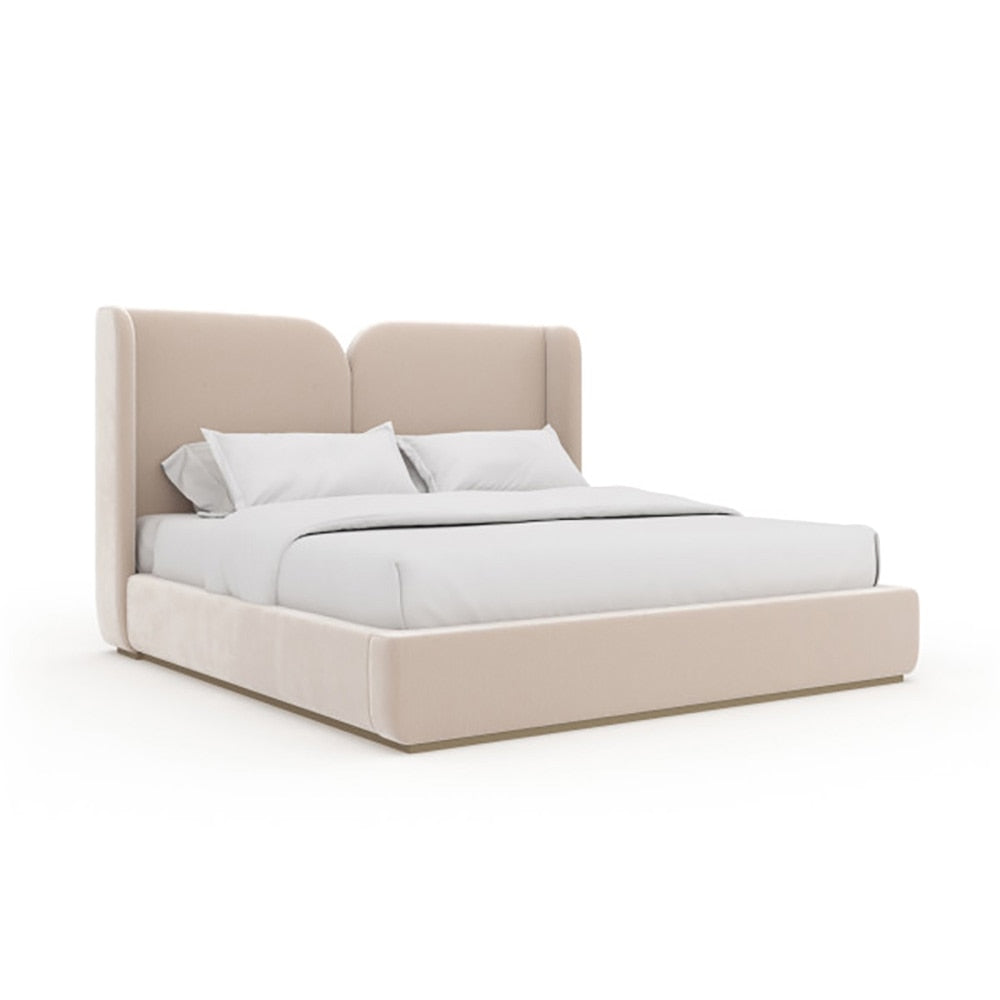 Caracole - Oblique King Bed in Soft Silver Paint Gloss - CLA-024-125 veiw 1